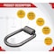 Mytee Products 1/2in Heavy Duty Weld-On Extended Forged D Ring w/ Brackets 3333 lbs WLL, 20PK D-Ring12-W-Extx20 - alternate 2