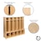 Flash Furniture Wooden 5 Section School Coat Locker with Bench MK-LCKR001-GG - alternate 2