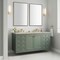 James Martin Vanities Chicago 60" Double Vanity, Smokey Celadon, w/ 3 CM Tajnar Eclos Top w/FreePower Wireless Charger 503-V60D-SC-FTJR - alternate 2