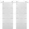 Sartodoors Sliding Double Barn Doors with Hardware, Planum 0020 White Silk, 13FT Rail Hangers Sturdy Set, Mode PLANUM0020DB-S-WS-60 x 96 (2* 30x96) - alternate 1