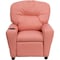 Flash Furniture Kids Recliner, 25" to 39" x 28", Upholstery Color: Pink, Weight Capacity: 90 lb. BT-7950-KID-PINK-GG - alternate 1