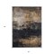Homeroots 3' X 5' Charcoal Tan And Beige Abstract Washable Indoor Outdoor Area Rug 606092 - alternate 3