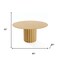 Homeroots 60" Brown Solid Wood Pedestal Base Round Top Dining Table 721004 - alternate 4