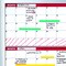 Mastervision Magnetic 4-Month Dry-Erase Planner, Red and Silver Design, 2x3' GA0376170 - alternate 2
