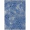 Homeroots 8' X 10' Navy Blue And Ivory Geometric Washable Indoor Outdoor Area Rug 595100 - alternate 2
