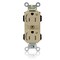 Leviton Straight Blade Receptacle, 5-15R, 15 A, 125V AC, Flush Mount, Self-Grounded M5262-2SI - alternate 1