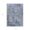 Homeroots 3' X 5' Blue And Dark Gray Abstract Washable Indoor Outdoor Area Rug 605536 - alternate 3