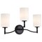 Nuvo Liam, 3 Light Vanity, Matte Black, White Opal Glass 60/8213 - alternate 3