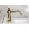 Kingston Brass One-Handle Single-Hole Bathroom Faucet with Push Pop-Up Drain, Polished Brass KS3542RNX - alternate 3