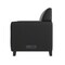 Flash Furniture Black LeatherSoft Reception Loveseat w/Right Side Charging Bank, Includes 2 Outlets, 2USB, 1 USB-C BT-827U-2-BK-GG - alternate 3