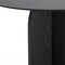 Homeroots 52" Black Solid Wood Pedestal Base Round Top Dining Table 712170 - alternate 2