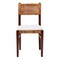 Bali & Pari Dameka Bohemian Light Honey Rattan and Dark Brown Wood Dining Chair 251-13961-ZORO - alternate 2