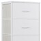 Homeroots 12" White Fabric Wood And Metal Four Drawer Dresser 635723 - alternate 2