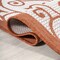 Jonathan Y Madrid Vintage Filigree Textured Weave Cream/Orange 2 ft. x 10 ft. Indoor/Outdoor Runner Rug SMB107L-210 - alternate 3