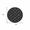 Homeroots 4' Charcoal And Black Round Trellis Indoor Outdoor Area Rug 545550 - alternate 1