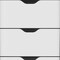 Homeroots 18" White Five Drawer Dresser 518180 - alternate 2