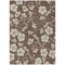 Homeroots 8' X 10' Brown And Beige Floral Washable Indoor Outdoor Area Rug 599871 - alternate 2