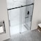 Anzzi 76'' x 57-60'' Sliding Frameless Shower Door in Matte Black with Alcove Right Drain Shower Base SD-5902302R-MB - alternate 4