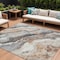 Homeroots 8' X 10' Silver And Copper Abstract Washable Indoor Outdoor Area Rug 618433 - alternate 1