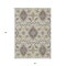 Homeroots 3' X 5' Ivory Brown And Green Oriental Washable Indoor Outdoor Area Rug 597692 - alternate 2