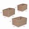 Happimess Arden Coastal Cottage Seagrass Scalloped Rectangular Organizing Storage Baskets, Natural, 3PK BSK2013A-3SET - alternate 3