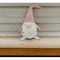 Homeroots 29" Pink And White Fabric Christmas Standing Gnome Tabletop Sculpture 399337 - alternate 2