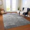 Homeroots 3' X 5' Gray And Silver Striped Washable Indoor Outdoor Area Rug 610889 - alternate 2