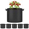 Yssoa Simple Deluxe Grow Bags 7 Gallon Planter Pots with Handles, Black, 5PK GLGROWBAG7X5BLKV2 - alternate 1