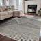 World Rug Gallery Contemporary Distressed Geometric Area Rug 7 ft 10 in x 10 ft Cream WR93CREAM8X10 - alternate 3