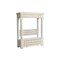 Homeroots 70in White Floral Solid Wood Solid Wood Storage Bench with Flip Top 635822 - alternate 2