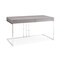 Homeroots Desk In Gray Oak Veneer With Stainless Steel Base 320757 - alternate 3