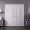 Sartodoors Interior Double Doors 48x84 inches White Solid Core Modern Interior ROYAL9822DD-EMAL-4884 - alternate 1
