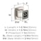 Amerock Garfield 1-3/16 inch (30mm) Length Satin Nickel Cabinet Knob, 10PK 10VMP37020G10 - alternate 2