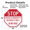 Signmission Stop Private Property Residents Onl, 18 Inch X 18 Inch, Plastic Sign OC-P-18-307 - alternate 2