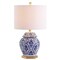 Jonathan Y Gretchen 25" Classic Traditional Ginger Jar Ceramic/Metal LED Table Lamp, Blue/White JYL3051A - alternate 3