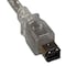 Sanoxy 6ft IEEE 1394b FireWire 800 9-pin to 6-pin, Clear SNX-CBL-LDR-FW102-C106 - alternate 1