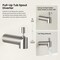 Kibi Circular Wall Mounted 1/2 in Slip-On Tub Spout with Diverter, Brushed Nickel TS102BN - alternate 3