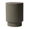 Leisuremod Eden 14 in Round Stone Side Table, Weatherproof Pedestal Base, Fully Assembled EST14GR - alternate 1