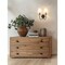 Z-Lite Claudelle 2-Light Wall Sconce, 13.75 in W x 14.5 in H, Matte Black + Modern Gold 4014-2S-MB-MGLD - alternate 2