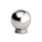 Richelieu 1 3/16 in (30 mm) Brushed Nickel Traditional Cabinet Knob BP878930195 - alternate 1