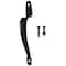 Prosource Gate Door Pull, 1-1/4 in W, 10-3/8 in D, 1-3/4 in H, Steel, Powder-Coated 33143PKB-PS - alternate 1