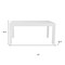 Homeroots 63" White Wood Dining Table 654238 - alternate 2