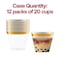 Smarty Had A Party 9 oz. Clear with Metallic Gold Rim Round Disposable Plastic Cups (240 Cups), 240PK 529G-CASE - alternate 4