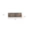 Homeroots 82in Brown and Black Solid Wood Three Drawer Sideboard with Two Doors 380256 - alternate 3