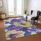 Homeroots 5' X 8' Purple And Lavender Floral Washable Indoor Outdoor Area Rug 611085 - alternate 2