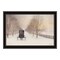 Homeroots Snowy Amish Lane Black Framed Wall Art 572029 - alternate 2