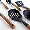 Megachef Black Nylon Cooking Utensils with Wood Design, Set of 7 MGNP-711 - alternate 2