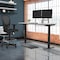 We'Re It Electric Sit Stand Desk, 46.25 H, 24 W X Laminate wood, metal, Black, White VL22BLK7224-459 - alternate 2
