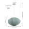 Jonathan Y Kira 18.38" 1-Light Scandinavian Japandi Adjustable Lantern Metal w/Ribbed Cocoon UFO Saucer Shade L JYL4208B - alternate 3