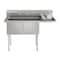 Koolmore 57 in. 18-Gauge 2-Compartment Sink with 18 in. Right Drainboard, Bowl Dimensions 18''x18''x14'' KM-SB181814-18R3 - alternate 1